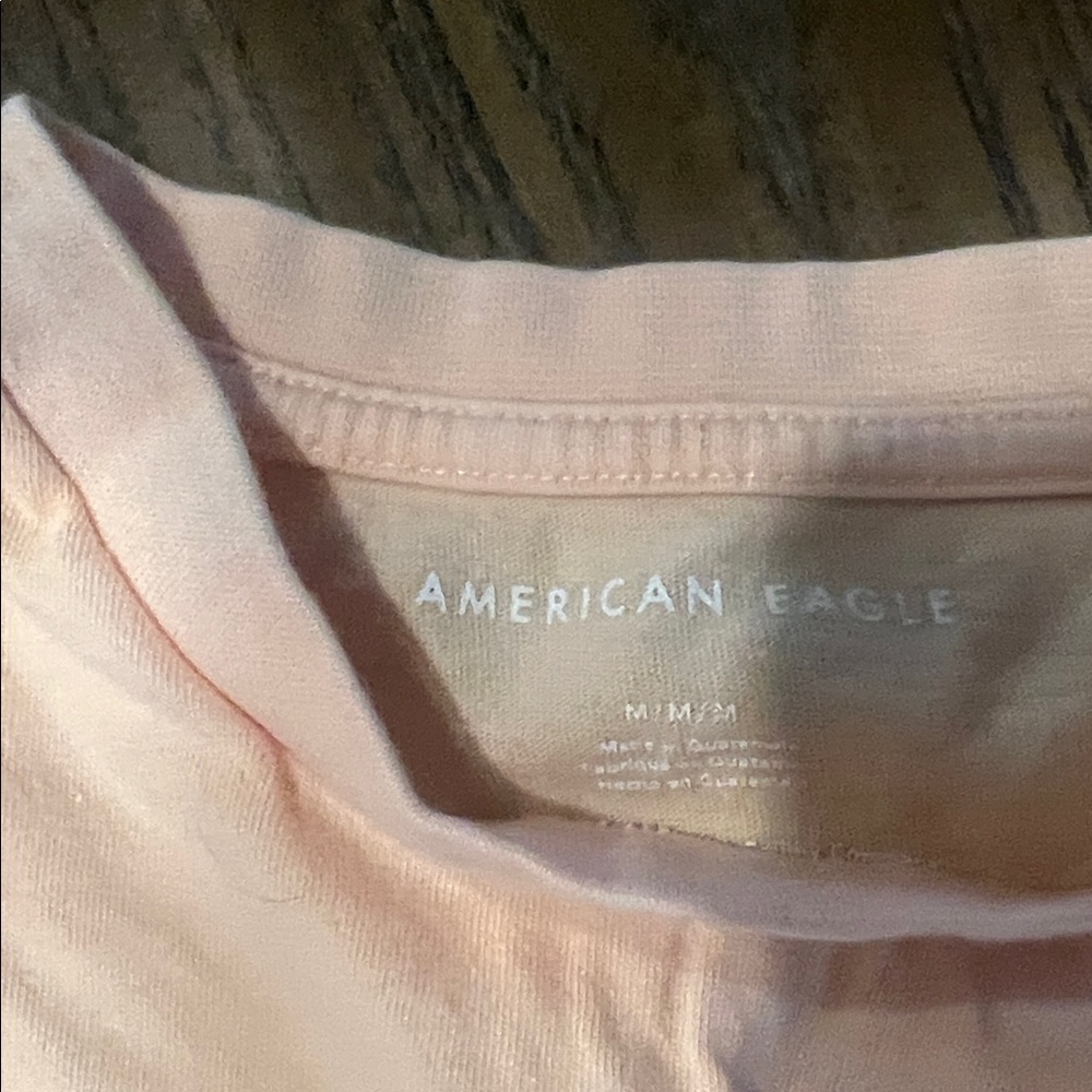 American Eagle Outfitters Peach Graphic Long Sleeve Tee - Picture 2 of 4